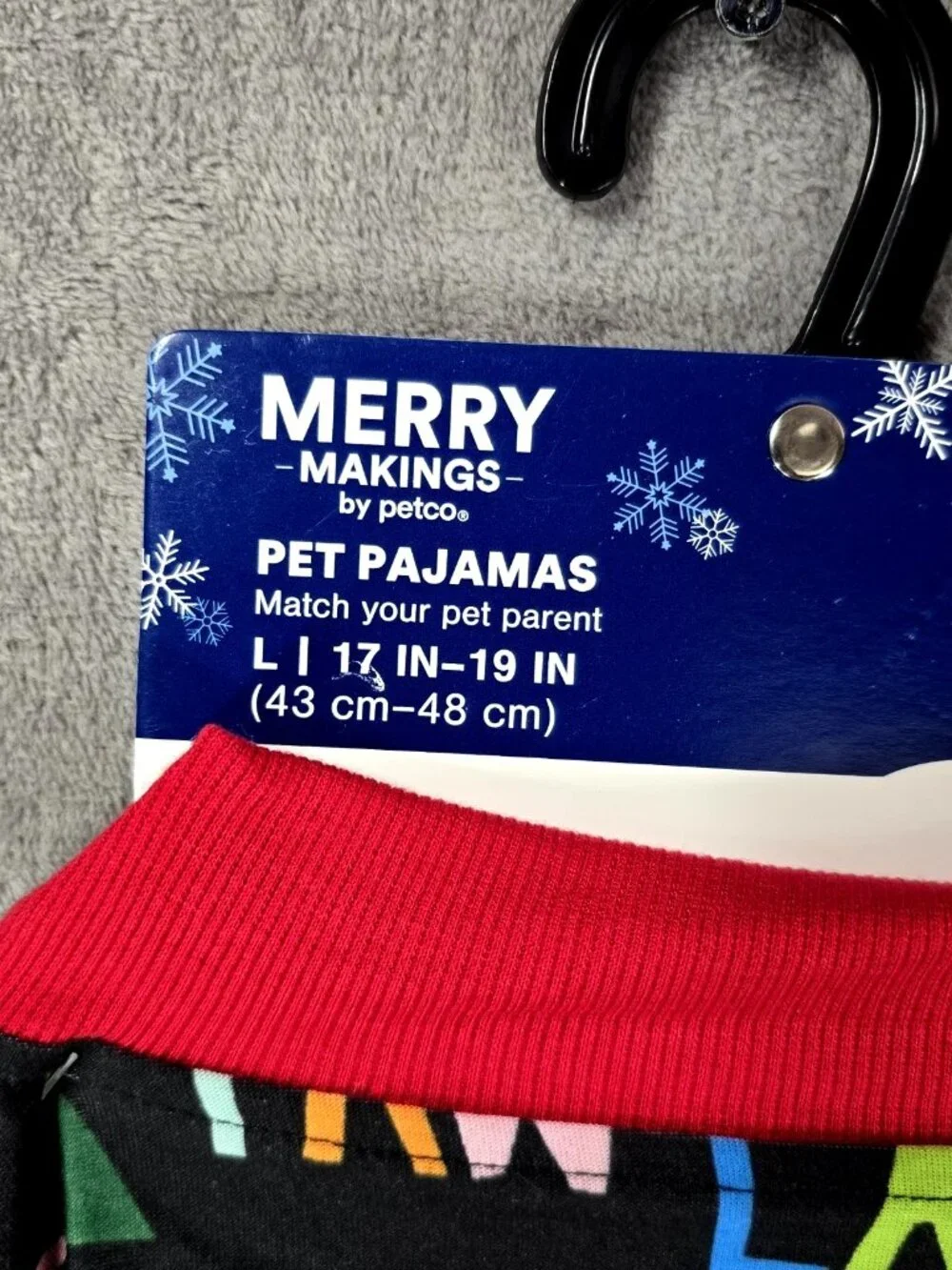 Petco Merry Makings Christmas Holiday PJs Dog Pet Apparel Clothes Size Large New